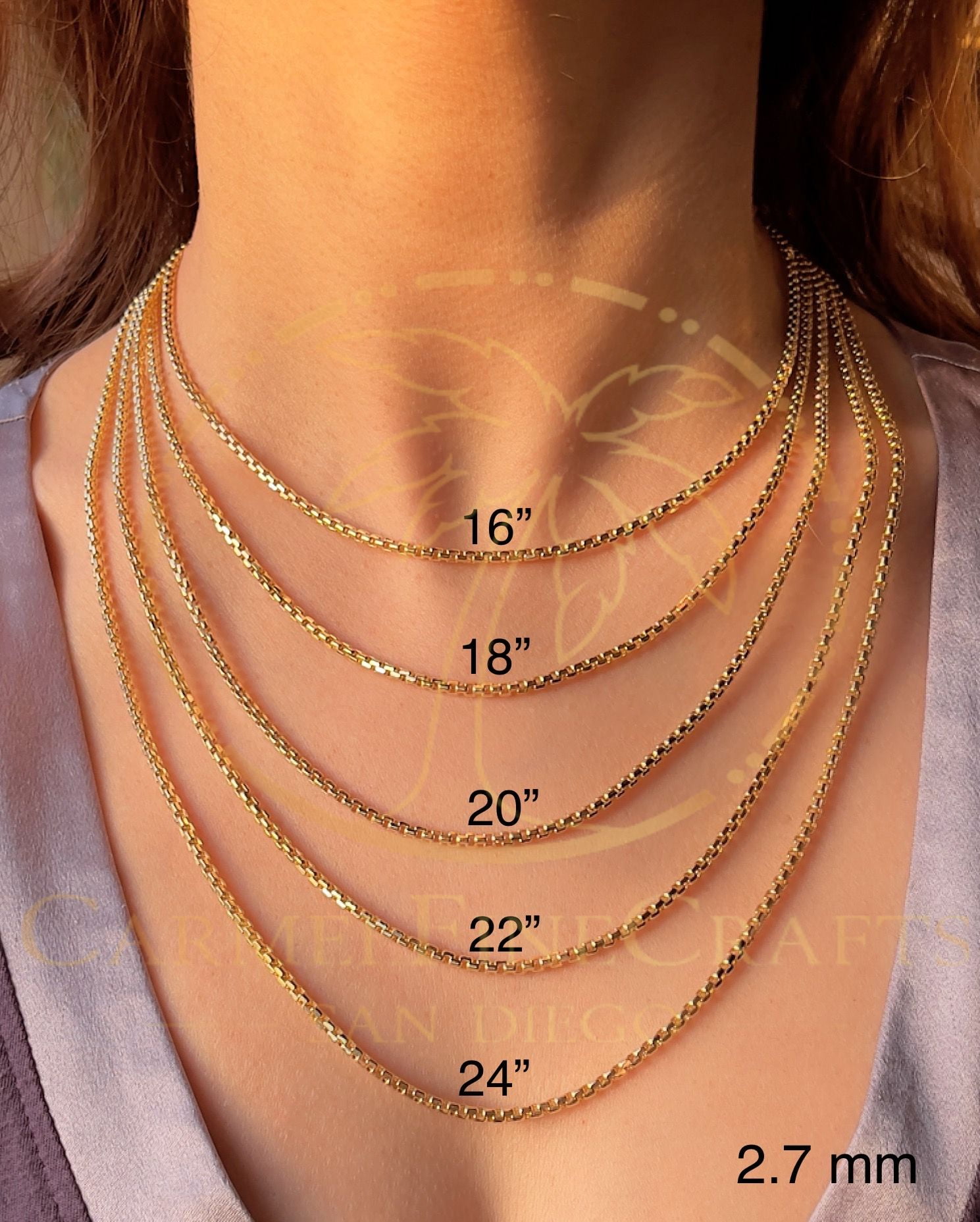 Herringbone Chain Necklace 14K | Adina Eden Jewels